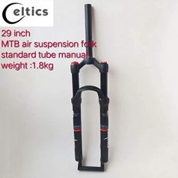 Celtics Ersatzteiles Celtics 29er inch Mountain Bike Air Suspension Fork 1-1 / 8" Threadless with Standard Tube Manual Lock Out