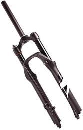 MGE Mountainbike Gabeln Fahrrad-Federgabeln, Aluminium-Legierung Draht-gesteuerte Luft Gabel, 26inch MTB gerades Rohr Gabel (Color : White, Size : 27.5inch)