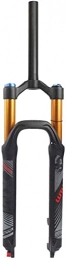 SJHFG Ersatzteiles Fahrrad Gabel 26 / 27, 5 / 29 Zoll Luft-Mountainbike-Federgabel, Rebound-Anpassung der Reise 120mm Stoßdämpfer 9mm QR for MTB / XC / AM Fahrrad Fahrrad Federgabel (Color : Black, Size : 26 inch)