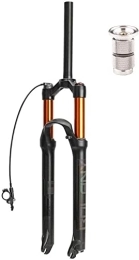 SJHFG Ersatzteiles Fahrrad Gabel Mountainbike-Federgabel 26 27.5 29 Zoll, mit Expander-Stecker MTB Air Gabeln Rebound-Anpassungsreise 120mm Fahrrad Federgabel (Color : Straight Remote Lockout, Size : 27.5 inch)