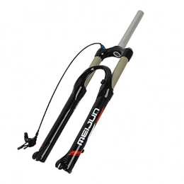 LDG Ersatzteiles LDG Mountain Bike Gas Gabel, 26 Zoll Fahrrad Gabel Draht Kontrolle verriegelt Luftdruckfederung Vordergabel (Farbe : SCHWARZ)