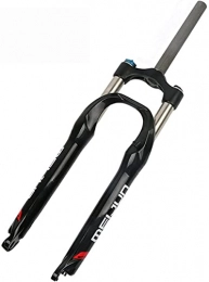 LXNQG Mountainbike Luftgabel 26 Zoll Aluminiumlegierung 105mm Reise Fahrrad Federung Gabel Gerade Rohr Handschloss QR9mm (Color : Black, Size : 26inch)