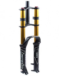 MATTE Ultralight MTB Fahrrad Vorderradgabel, 26/27,5 / 29in Doppelschulterkontrolle MTB Downhill hydraulische Federung, gerades Rohr Aluminiumlegierung-Fahrrad Stoßdämpfer