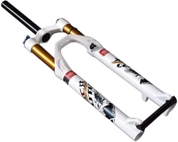 MGE Ersatzteiles MGE Mountainbike-Federgabel Magnesiumlegierung Luftdämpfer Fahrradzubehör Gerade Schulterkontrolle (Color : White, Size : 26inch)