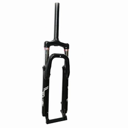 MWKLW 26 Zoll Mountain Bike Suspension Gabel Fahrradteile Carbon Air Gabel Shock Shoulder Control Stoßdämpfer Fahrradteile - Schwarz