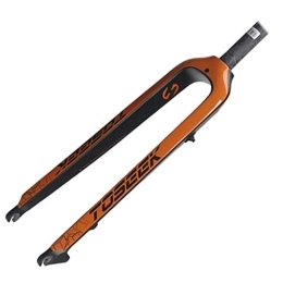 MZP Ersatzteiles MZP Mountainbike Carbon Vorderradgabel 27, 5 / 29 Zoll MTB Federgabel 160mm Scheibenbremse 1-1 / 8" (Color : Orange, Size : 27.5inch)