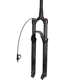 N&I Ersatzteiles N&I Mountain Bicycle Suspension Forks 26 / 27.5 / 29 Inch MTB Bike Front Fork with Damping Adjust Air Pressure Straight Tube (Cone Tube) Remote Lockout 100Mm Travel 28.6Mm