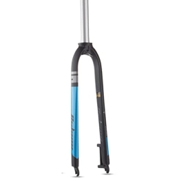 NEZIAN Ersatzteiles NEZIAN Mountainbike Gabel MTB Starrgabel 9 X 100mm Schnellspanner Scheibenbremse Gerades Rohr Superleichte Aluminiumlegierung Fit MTB Rennrad Radfahren (Color : Blue)