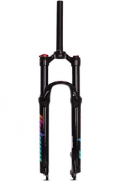 QHY Ersatzteiles QHY 26" 27.5" 29" Mountainbike-Federgabel 1-1 / 8" Leichte Magnesiumlegierung MTB Bike Gas Gabel Schulter Steuerung Streicheln 120mm QR 9 * 100mm (Color : Black, Size : 26inch)