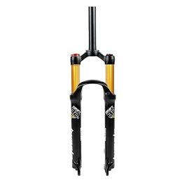 SAHFV Ersatzteiles SAHFV Mountainbike-Suspension Luft-Resilienz-Öldämpfungs-Leitungs-Lock-Reiser 10 0MM Fahrrad MTB Gabel 26 27.5 29 er (Color : 29 matt Hand Gold)
