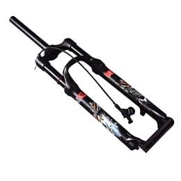 SHENYI Ersatzteiles SHENYI Mountainbike Gabel 26 27, 5 29 Zoll, Air Pneumatic Travel 120mm Fahrradgabel Federung Scheibenbremse Fahrradzubehör (Color : BlackRemoteLock 27.5)