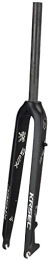 UPVPTK Ersatzteiles UPVPTK 26 / 27.5 / 29 '' Ultralight Carbon Starrer Gabel, 1-1 / 8 '' Threadless MTB Starre Gabelscheibenbremse QR 9mm Mountainbike Rigid Gabeln 515g Fahrradgabeln (Color : Black, Size : 27.5'')