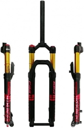 UPVPTK Ersatzteiles UPVPTK 26 27.5 29in Bike-Federgabel, Thru-Achse 15mm 120mm Reisescheibenbremse MTB Luftschockabsorber 1-1 / 8 '' Gabel mit Dämpfungseinstellung Fahrradgabeln (Color : Red HL, Size : 27.5'')