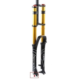 Yofsza Mountainbike Gabeln Yofsza Bicycle Fork 26 27.5 29 Inch Double Shoulder Control MTB Mountain Suspension Air Pressure Straight Tube Ultralight Aluminium Alloy Shock Absorber Rebound Adjust