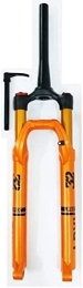 ZECHAO Ersatzteiles ZECHAO Federbike-Gabeln 27, 5 "29 Zoll MTB Fahrradaufhängungs-Air Gas Gabel 1-1 / 8 "Reise 100mm Scheibenbremszykluszubehör Fahrrad Federgabel (Color : Orange, Size : 27.5inch)