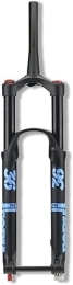 ZECHAO Mountainbike Gabeln ZECHAO Luftfahrradfrontgabel 27.5 "29in, MTB Stoßdämpfer 1-1 / 2 "Scheibenbremse 140mm Fahren mit Dämpfungseinstellung mit der Achsachse 15mm Fahrrad Federgabel (Color : Blue, Size : 29'')