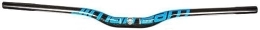 FOXZY Mountainbike-Lenker Carbonfaser-MTB-Lenker Swallow MTB-Lenker 31, 8 mm Ultralange und ultraleichte Mountainbike-Schäfte (Color : Blu, Size : 760mm)