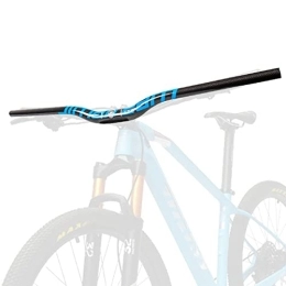 DFNBVDRR Ersatzteiles DFNBVDRR 31, 8 Mm MTB Bike Riser Lenker 580 / 600 / 620 / 640 / 660 / 680 / 700 / 720 / 740 / 760mm Extra Langer Lenker Aus Carbon Fahrradlenker (Color : Blue, Size : 720mm)