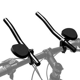 Ejoyous Ersatzteiles Fahrradlenker Aufsatz Renn- / Triathlonlenker aus Aluminiumlegierung für Mountainbikes (Schwarz)