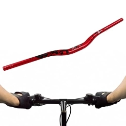 Socobeta Mountainbike-Lenker Mountainbike-Lenker, Radspur-Lenker, Ersatz-Riser-Stange aus Aluminiumlegierung, 31, 8 Mm Montagedurchmesser(Rot)