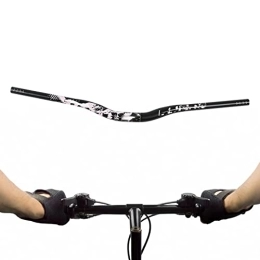 Socobeta Mountainbike-Lenker Mountainbike-Lenker, Radspur-Lenker, Ersatz-Riser-Stange aus Aluminiumlegierung, 31, 8 Mm Montagedurchmesser(Schwarz)