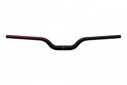 Spank Mountainbike-Lenker Spank Spoon 800, Rise 60 mm Kleiderbügel für Erwachsene, Unisex, Schwarz / Rot, 800 mm