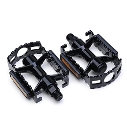 Aanlun Ersatzteiles Aanlun Bicycle Pedal with 4 Specifications Ball Bearings Pedals Suitable for Mountain Bikes and Road Bikes, Black (Color : Black)