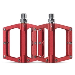 Aanlun Mountainbike-Pedales Aanlun Bicycle Pedals with 4 Specifications of Material 115 * 92Mm Suitable for Mountain Bikes, Red (Color : Red)