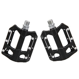 Aanlun Mountainbike-Pedales Aanlun Bike Pedal with 4 Specifications and Accessories Universal Single Sided Cleats Suitable for Mountain Bikes and Folding Bikes, Red (Color : Black)