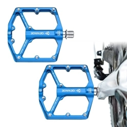 Bexdug Ersatzteiles Bexdug Mountainbike-Pedal, Vergrößertes und verbreitertes rutschfestes Pedal aus Aluminiumlegierung - Universelles leichtes Plattformpedal aus Aluminiumlegierung