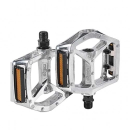 YDWL Ersatzteiles Bicycle pedal aluminum alloy mountain bike pedal folding bicycle rear pedal bicycle accessories-B249-Silver pair