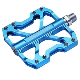 Miuphro Mountainbike-Pedales Boenoea Mountain Bike Pedals, Ultra Strong CNC Machined 9 / 16" Bicycle Flat Alloy Pedals Non-Slip 3 Bearing