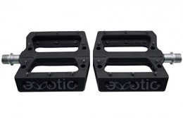 CarbonCycles Ersatzteiles CarbonCycles Exotische Thermoplast flach BMX MTB Pedale, 6 Farben 350 g / Paar Pin austauschbar, schwarz
