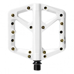 Crank Brothers Mountainbike-Pedales CRANKBROTHERS Stamp 1 Plattform-Pedal, Farbe:White / Gold, Größe:Large