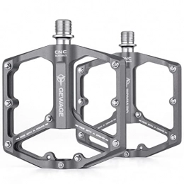 Ecoticfate Fahrradplattformpedale | Flache Pedale aus Aluminiumlegierung mit breiter Plattform - Abgedichtetes Lagerdesign für Mountainbike-Pedale
