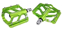 Evetin Ersatzteiles Evetin Flat Plattform Ultra-Light MTB Rennrad Fahrrad Aluminiumlegierung Stadtrad Fahrrad Pedale Tiger (Grün)