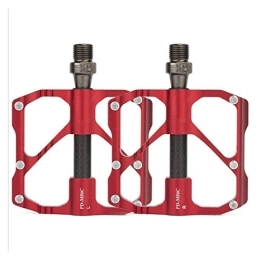 Fahrradpedal Ultraleichte Fahrradpedale Mit 3 Peilin-Carbonlagern, Passend Für Rennrad-Mountainbike-Pedale Modifizierte Teile (Farbe : M86C Red)