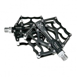 GHKT Ersatzteiles GHKT Mountainbike-Pedale 1 Paar Aluminiumlegierung Antiscid Durable Bike Pedals Mountain Bike Pedals Oberfläche for Straße BMX MTB Bike 8 Farben (SMS-CA100) Für Mountainbike BMX (Color : Black)