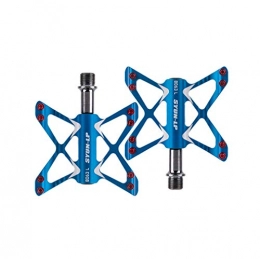 GOODLQ Ersatzteiles GOODLQ Schmetterling Form Mountain Bike Titanium Alloy Bearing Pedals Leichtgewicht Tread Riding Ankle Scientific Design Form, Blue