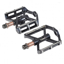 HLLXKA Mountainbike-Pedales HLLXKA Mountain Bike Red Black Pedal MTB Road Bike Ultralight Pedals Aluminum Alloy Axle Cycling Sealed Bearing Pedal