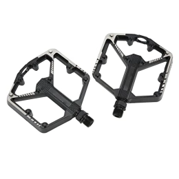 Huairdum Ersatzteiles Huairdum Aluminium-Fahrradpedale, schwarzes Mountainbike-Pedal, rutschfestes Kabel