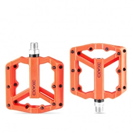 JOYKK Ultraleichtes Fahrrad-Nylonpedal zur Verbreiterung der rutschfesten Stahl-MTB-Pedale - Orange