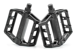 Kartell ® Plattform MTB Fahrradpedale mit Gleitlager-Technologie für Mountainbike, BMX, Dirt Jumping & E-Bike Paar, 9/16“ Gewinde, schwarz