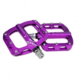 KELITE Ersatzteiles KELITE Fahrradpedale CNC Aluminiumlegierung Langlebig rutschfest 3 Lager Pedale Fahrradpedale 9 / 16 '' 1 Paar (Color : Purple)