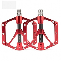 CPH20 Ersatzteiles Mountainbike-Pedal aus Titanlegierung, leicht, große Trittfläche, Palin Reitpedal (Farbe: Rot)