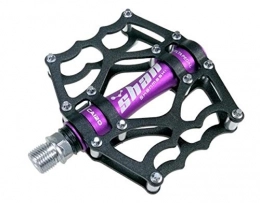 CXJYBH Ersatzteiles MTB Mountain Bike Pedale Aluminium-Legierung Fahrrad-Fußstütze Big Flat Ultra einen.Kreislauf.durchmachenpedal Pedale Fahrrad (Color : Purple)