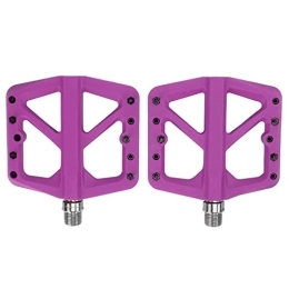Bnineteenteam Mountainbike-Pedales Nylon Pedale, 2 St¨¹ck Mountainbike Pedale Anti Rutsch Stollen Fahrrad Plattform Pedale(Violett) and Bicycle Spare Parts. Cycling