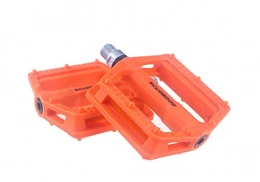 nurufsxin Ersatzteiles Nylonfaser Mountainbike Lagerpedal Anti-Rutsch Universal Fahrrad Pedal Fahrrad Palin Pedal orange Fahrradpedal