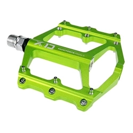 TUANTALL Mountainbike-Pedales Pedale Fahrrad Fahrradpedale Fahrrad Pedale Alu MTB Pedal Flache Pedale Fahrradzubehör Rennrad Pedale Mountainbike-Zubehör Fahrradpedal Fahrradzubehör Fahrradzubehör Green, Free Size