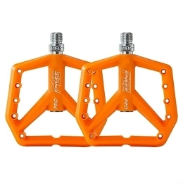PETSTIBLE Ersatzteiles PETSTIBLE Mountainbike-Pedale aus Nylon, 125 x 112 x 18 mm, verbreiterte rutschfeste Pedale (orange), 2 Stück